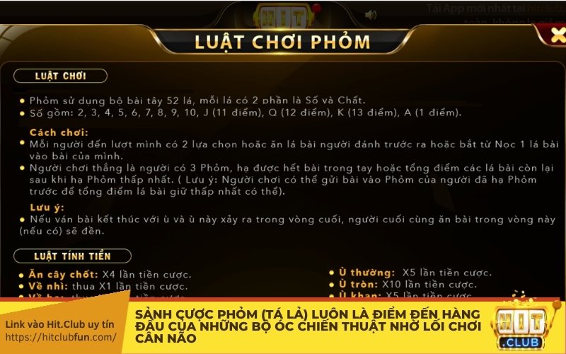 Sảnh Phỏm – đấu trí, đề cao tư duy logic