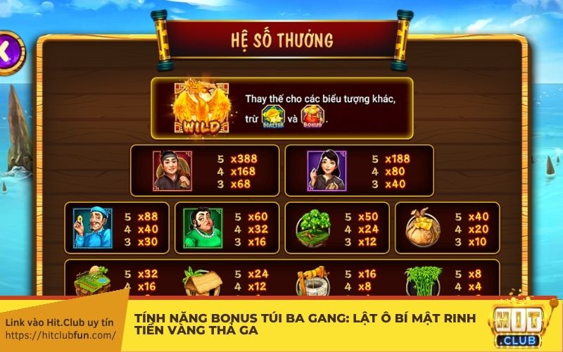 Tính năng BONUS Túi Ba Gang: Lật ô bí mật rinh tiền vàng thả ga — Né ô Đầu lâu, chọn lì xì nhân thưởng lên đến x5 lần!
